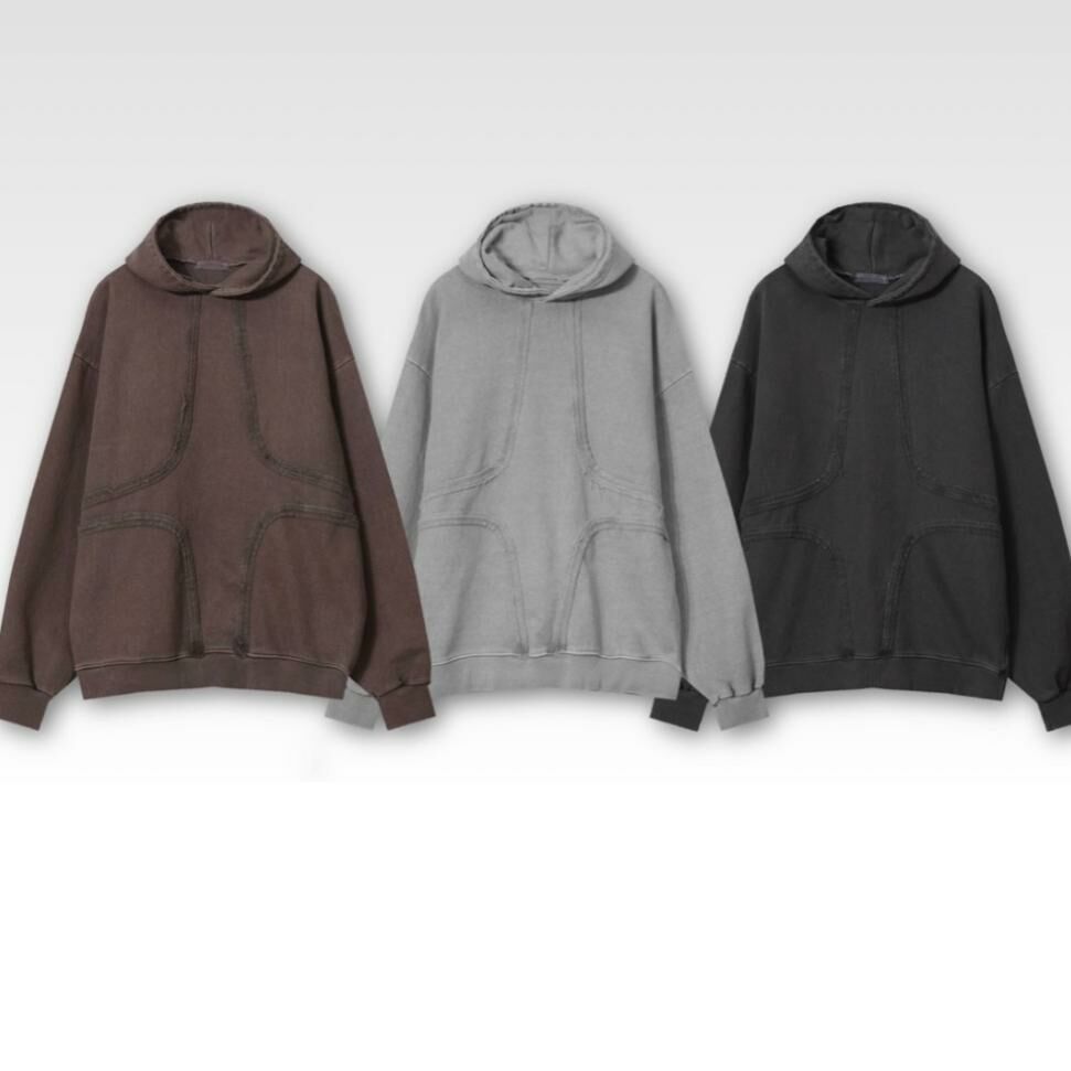 洗水淨色連帽衛衣 UNUSED-031T