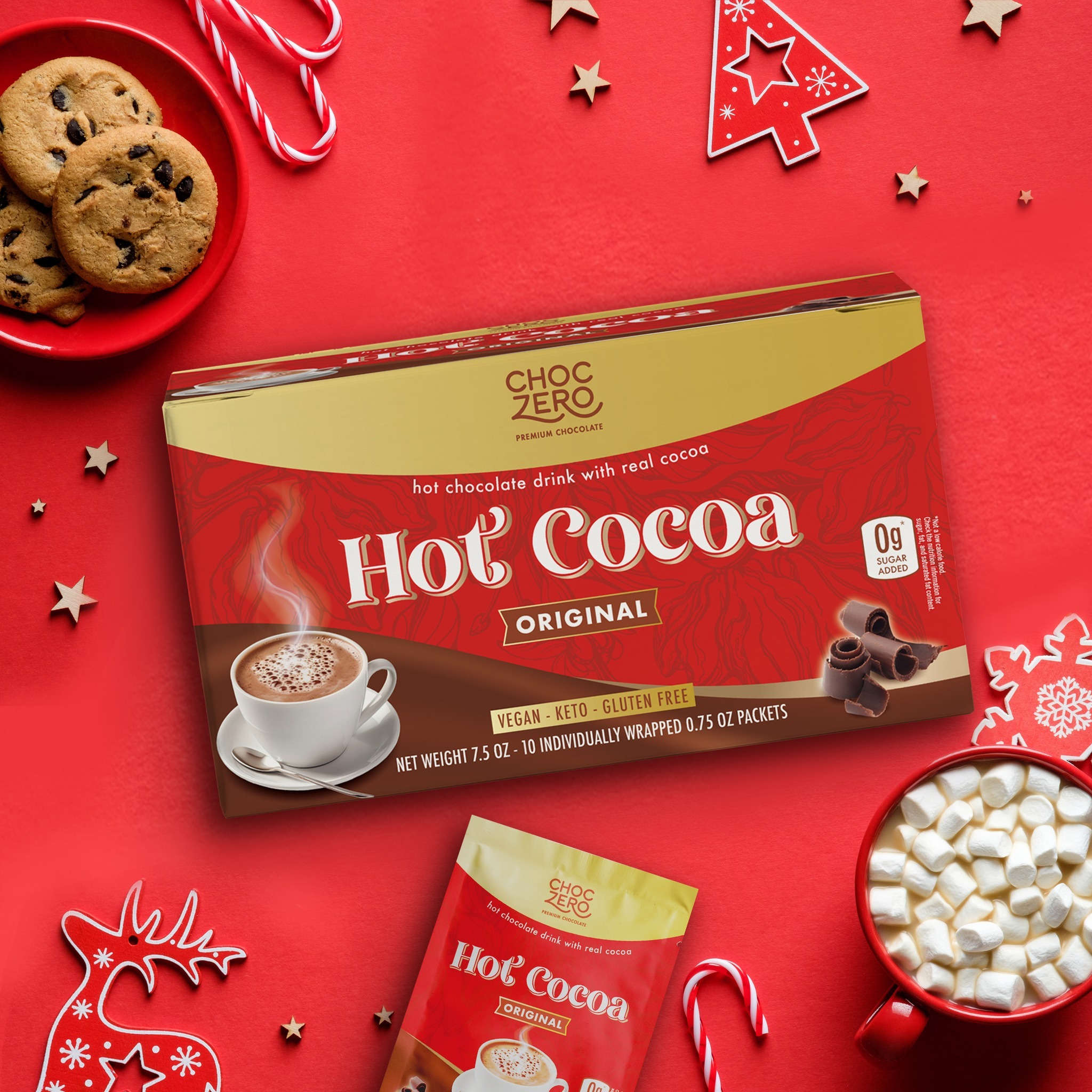 Choczero 無添加糖熱可可/朱古力 （10包獨立包裝)  #黑朱古力 素食 #可可粉/朱古力粉