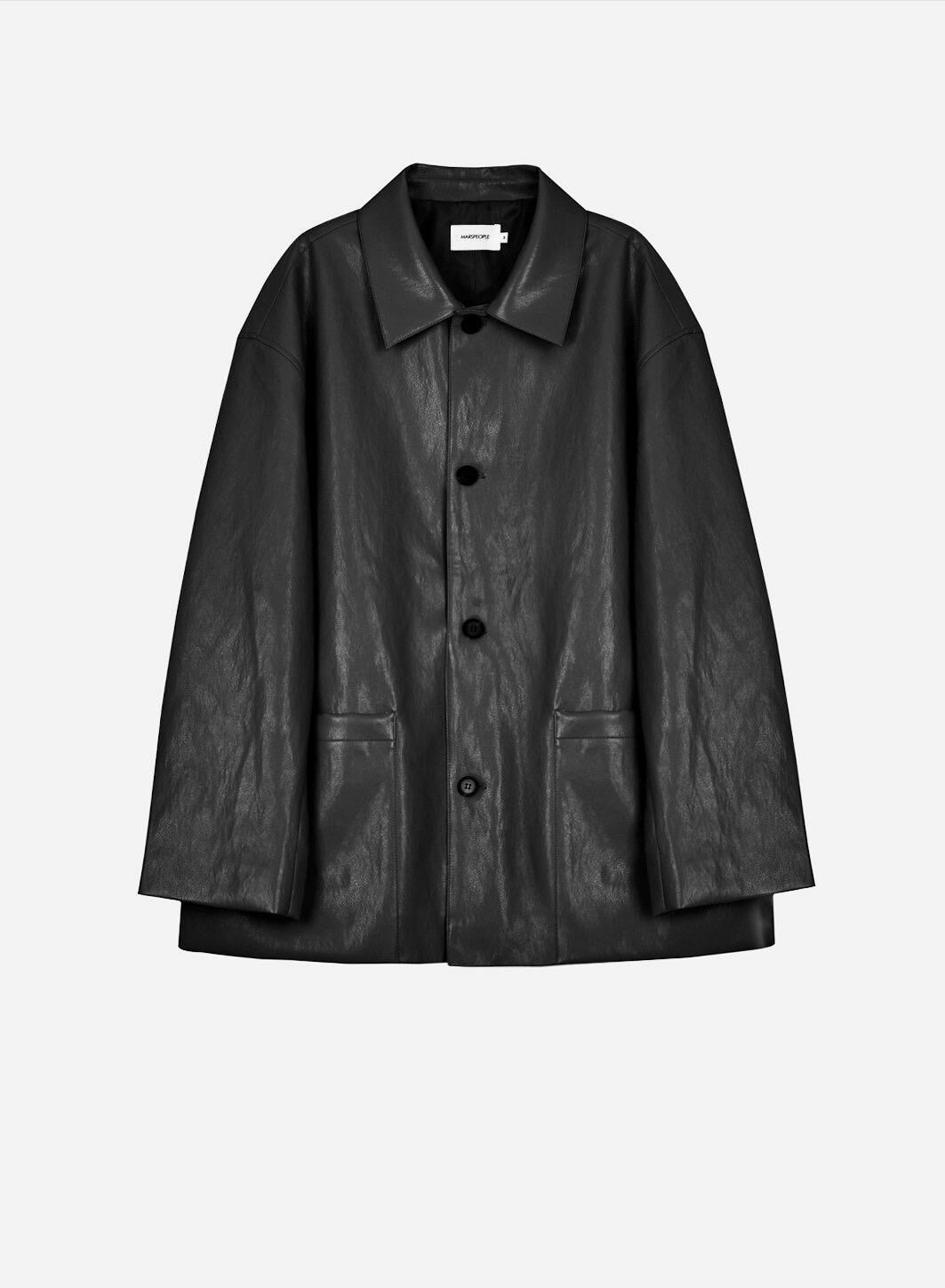 反領合成皮褸 MARSPEOPLE-018JK