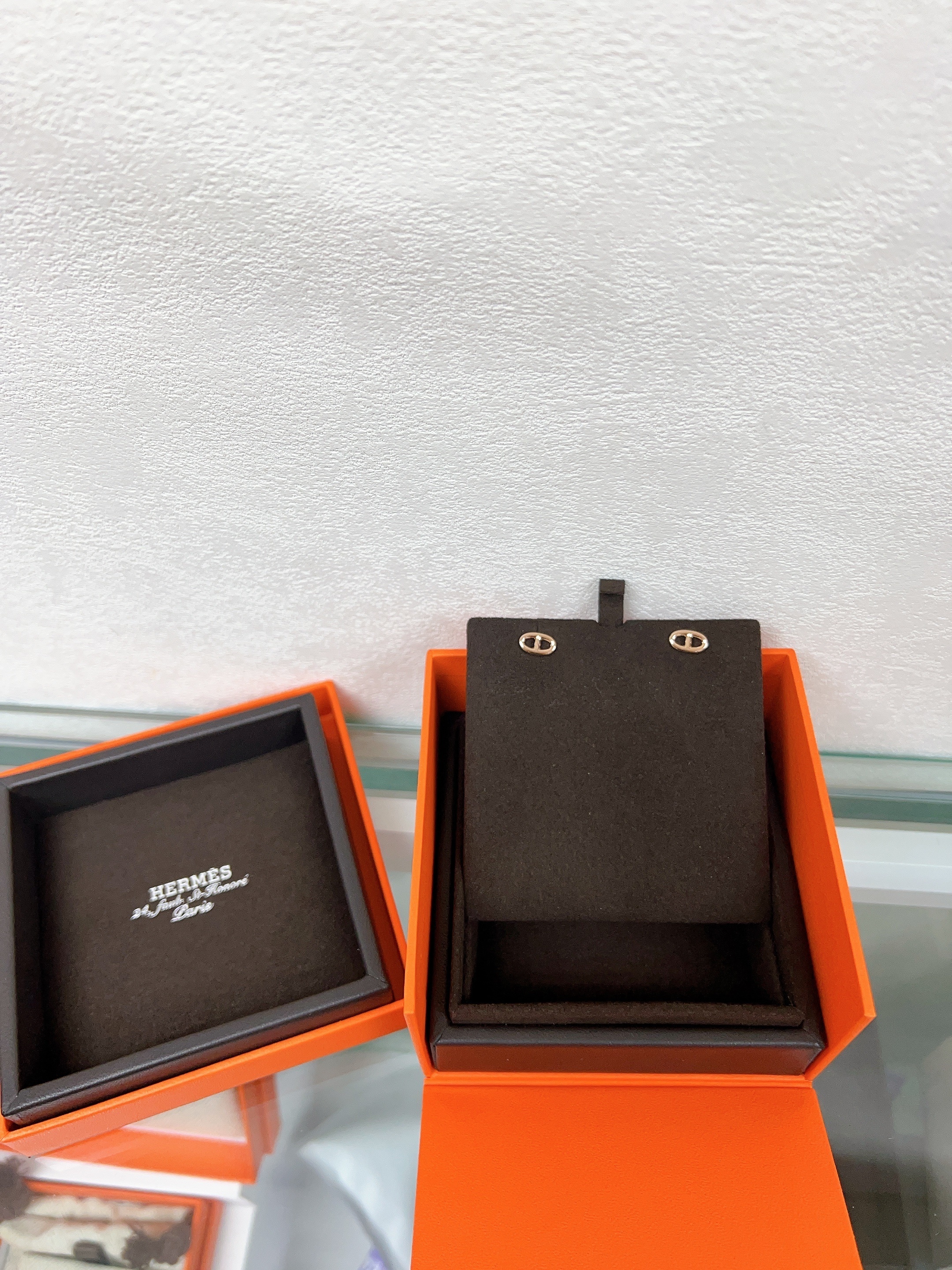 *Brand New* Hermes farandole earrings rose gold very small model