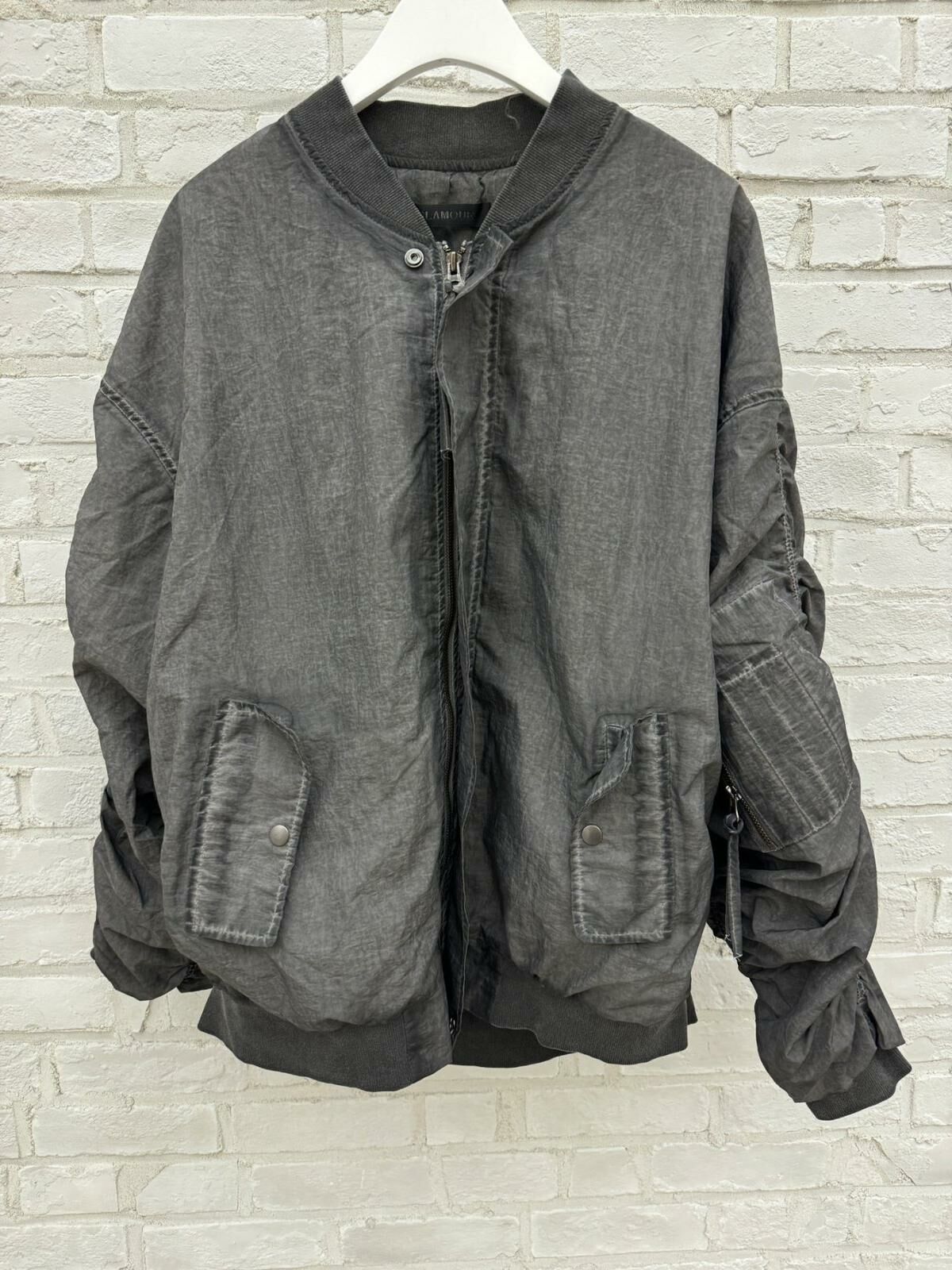 淨色拉鍊外套 GLAMOUR-057JK