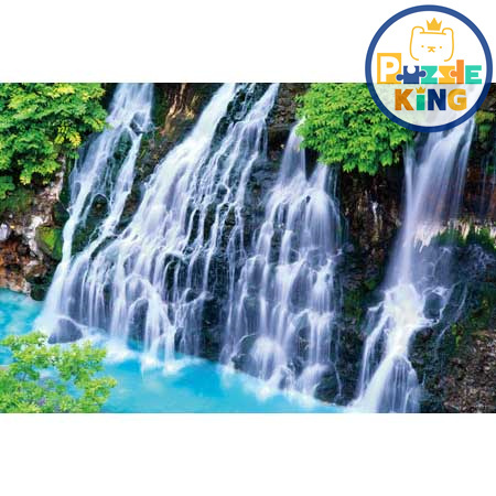 美瑛的白須瀑布（北海道）的壯麗景色