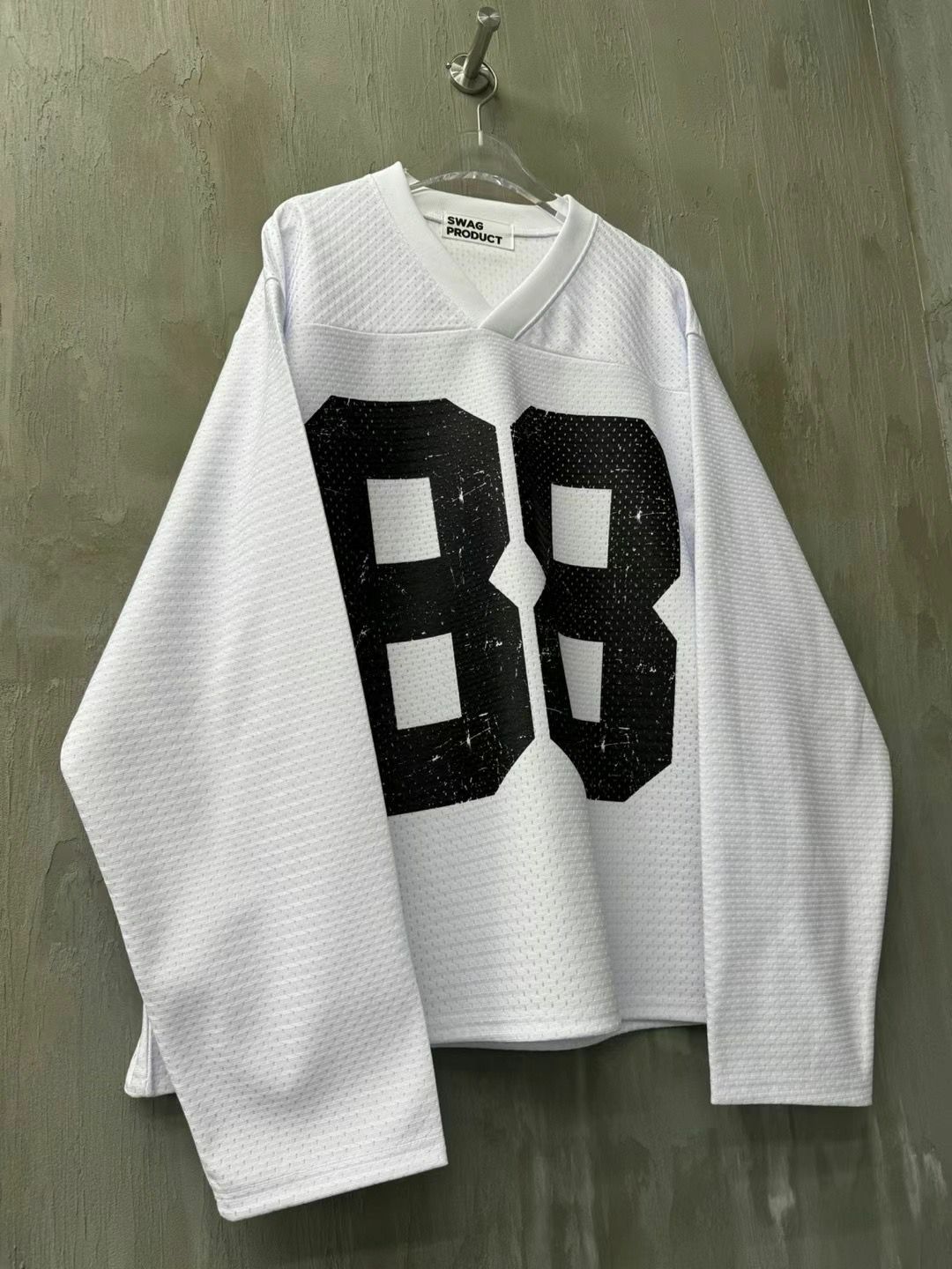 V領數字長袖衫 SWAG-007T