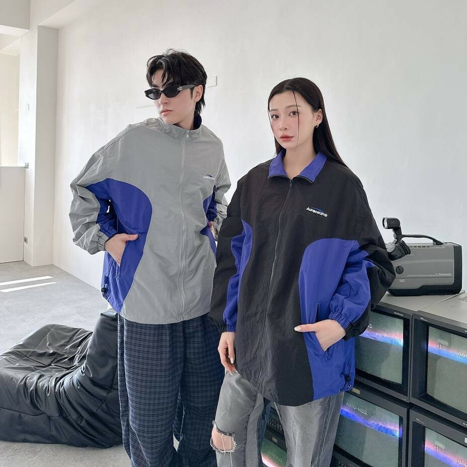 Aurocean 撞色拼接外套 (2colors )