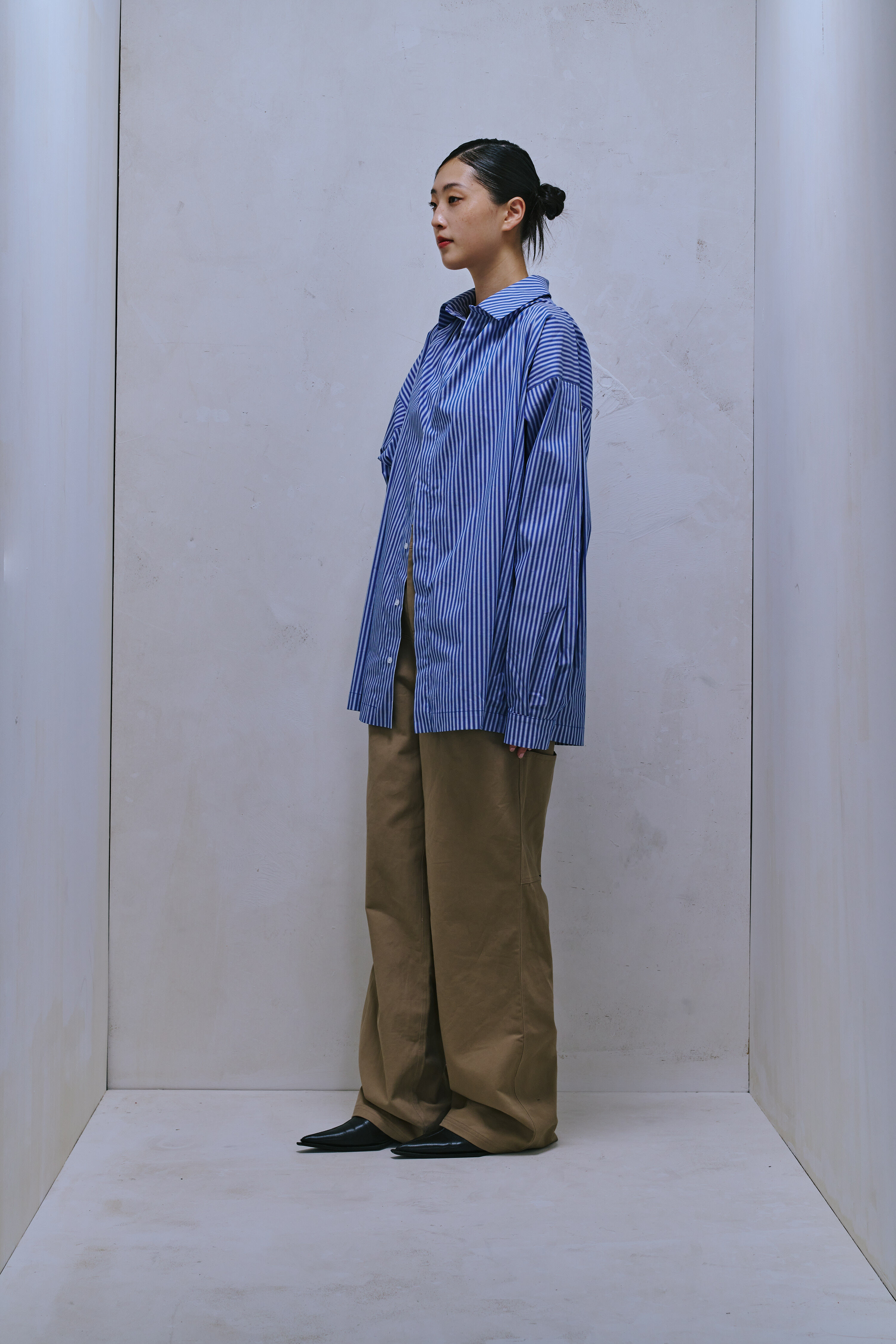 SQUARE CUT LONG-SLEEVE “MENS” SHIRT