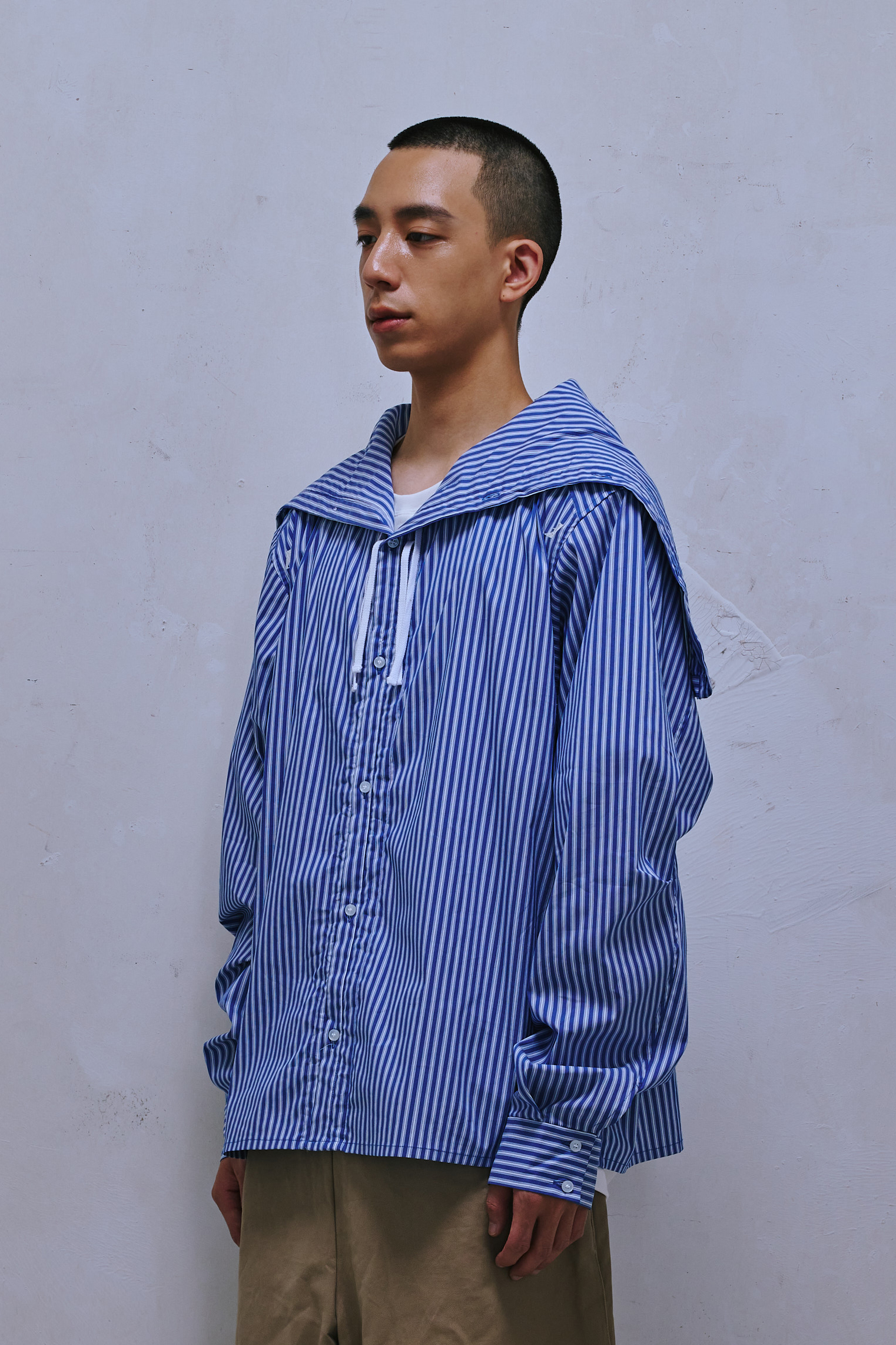NAVAL HOOD LONG-SLEEVE “TSFM” SHIRT