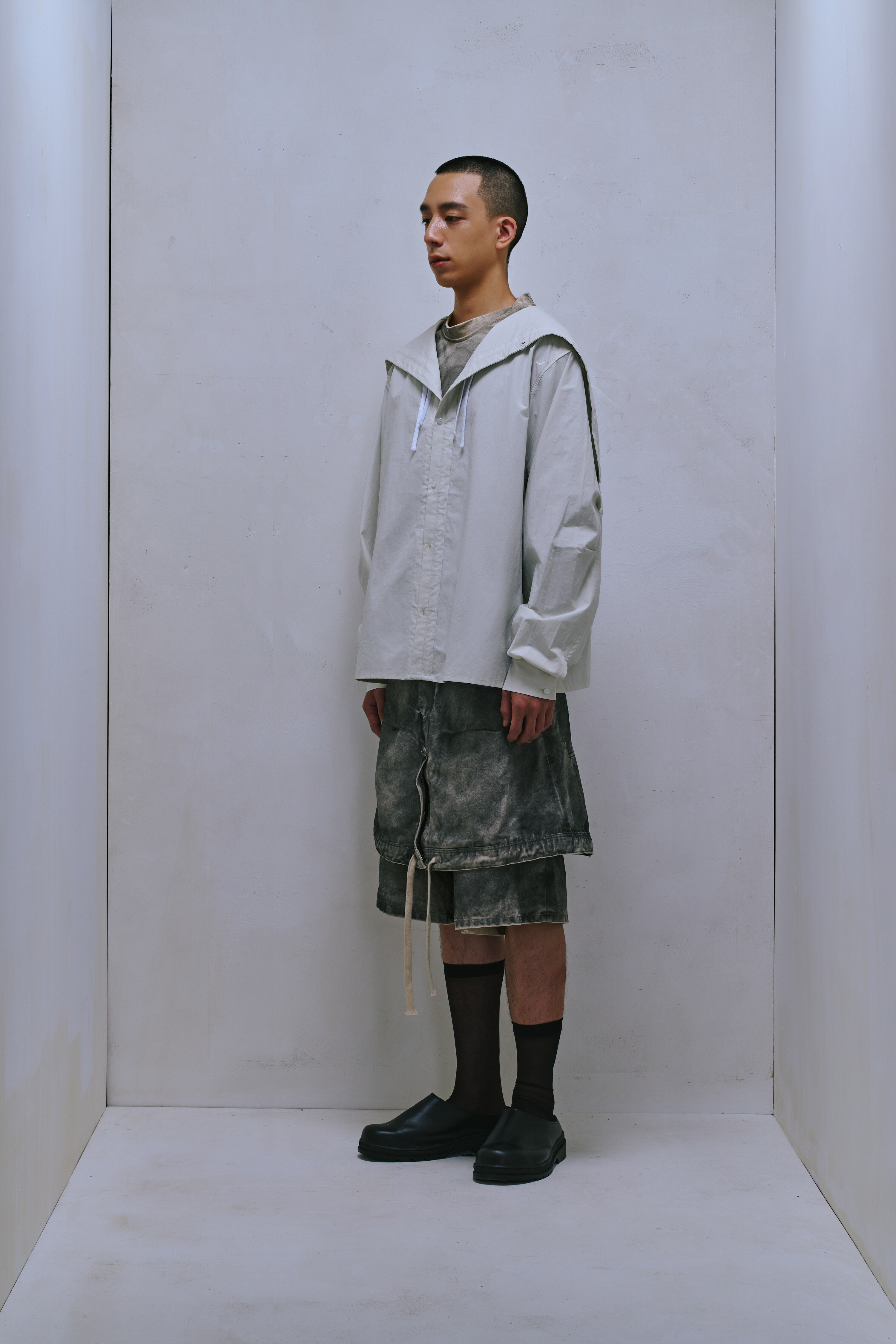 NAVAL HOOD LONG-SLEEVE “TSFM” SHIRT