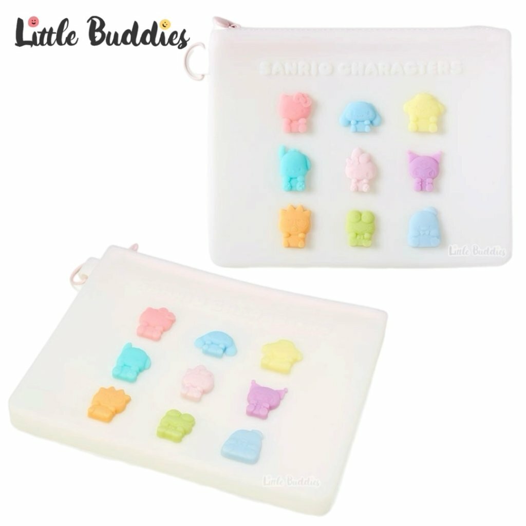 日本 Sanrio 軟糖系列 - 扁身矽膠化妝袋