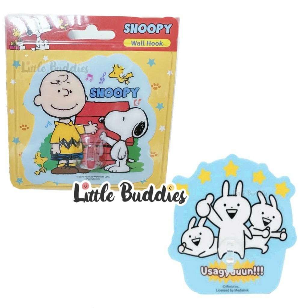 港版Sanrio/蠟筆小新/Snoopy/芝麻街/Usagyuuun兔/小忌廉造型掛勾