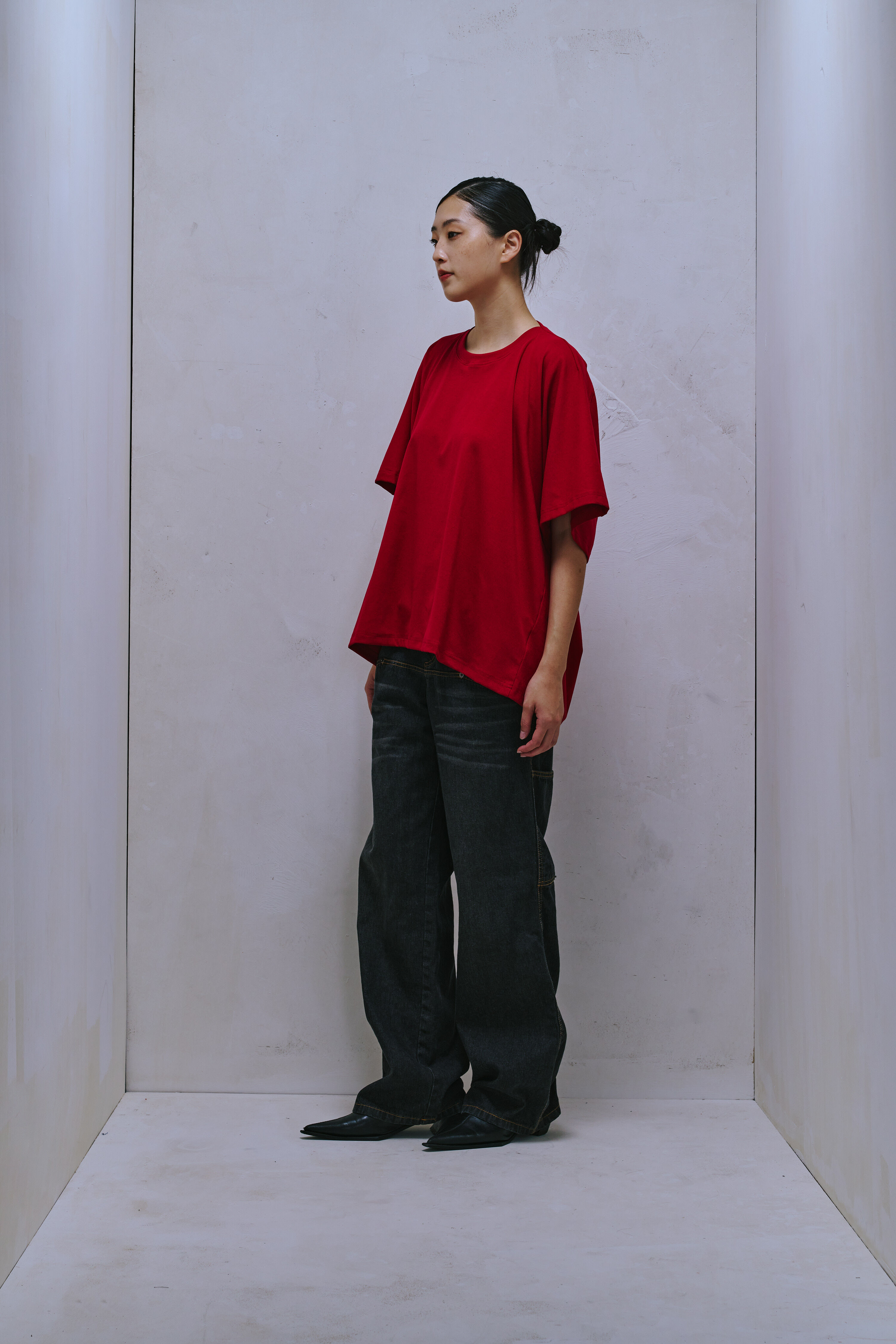 EMBROIDERED SHORT-SLEEVE “JUST LIKE T” TEE