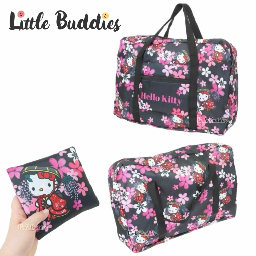 日本 Sanrio 可摺疊手提行李袋