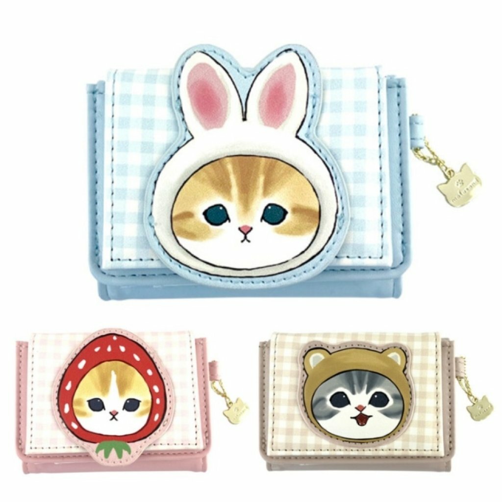  日本 mofusand 2摺PU銀包