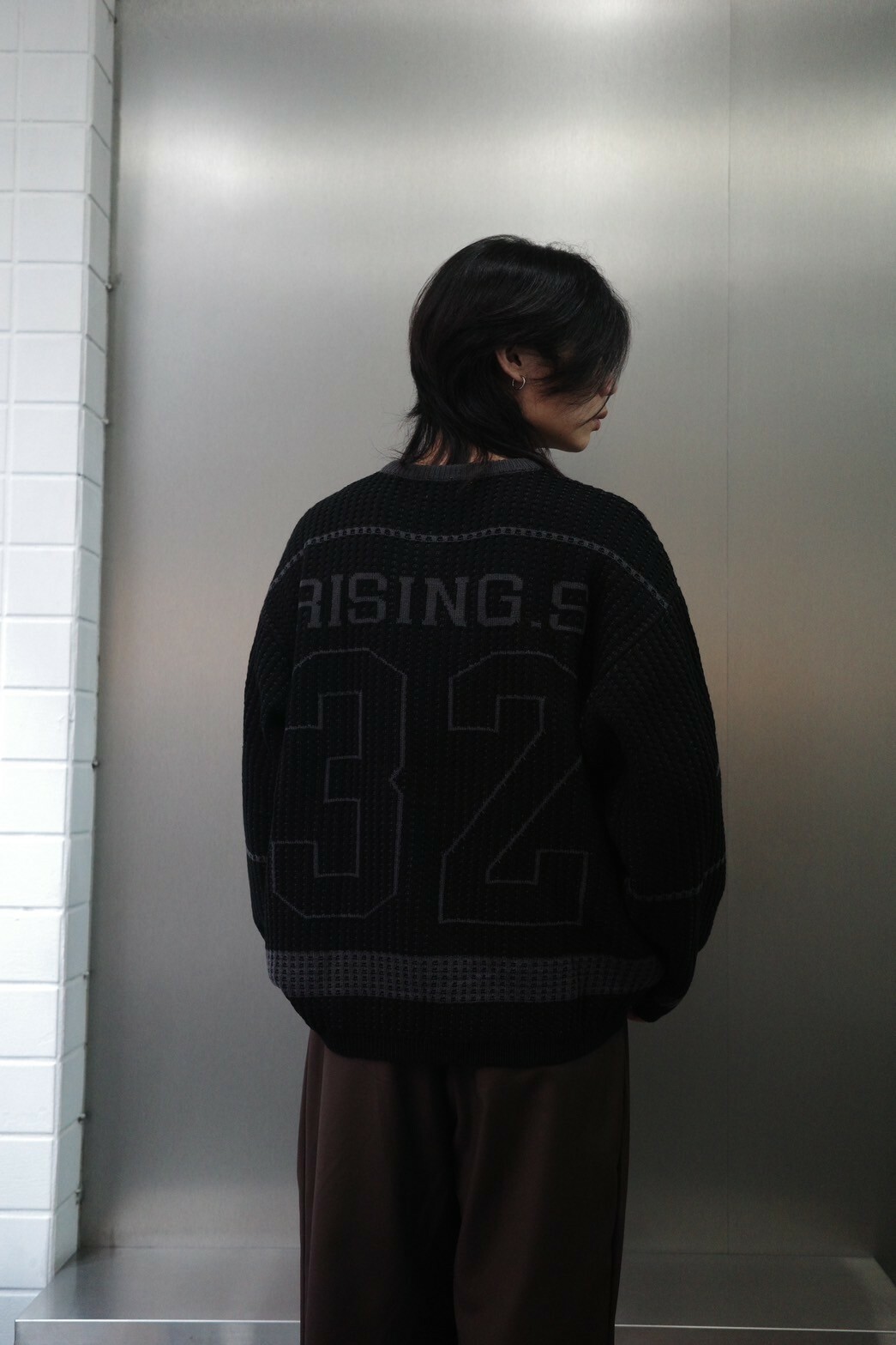 JIN UNIVERSAL🇰🇷 十字星數字針織毛衣