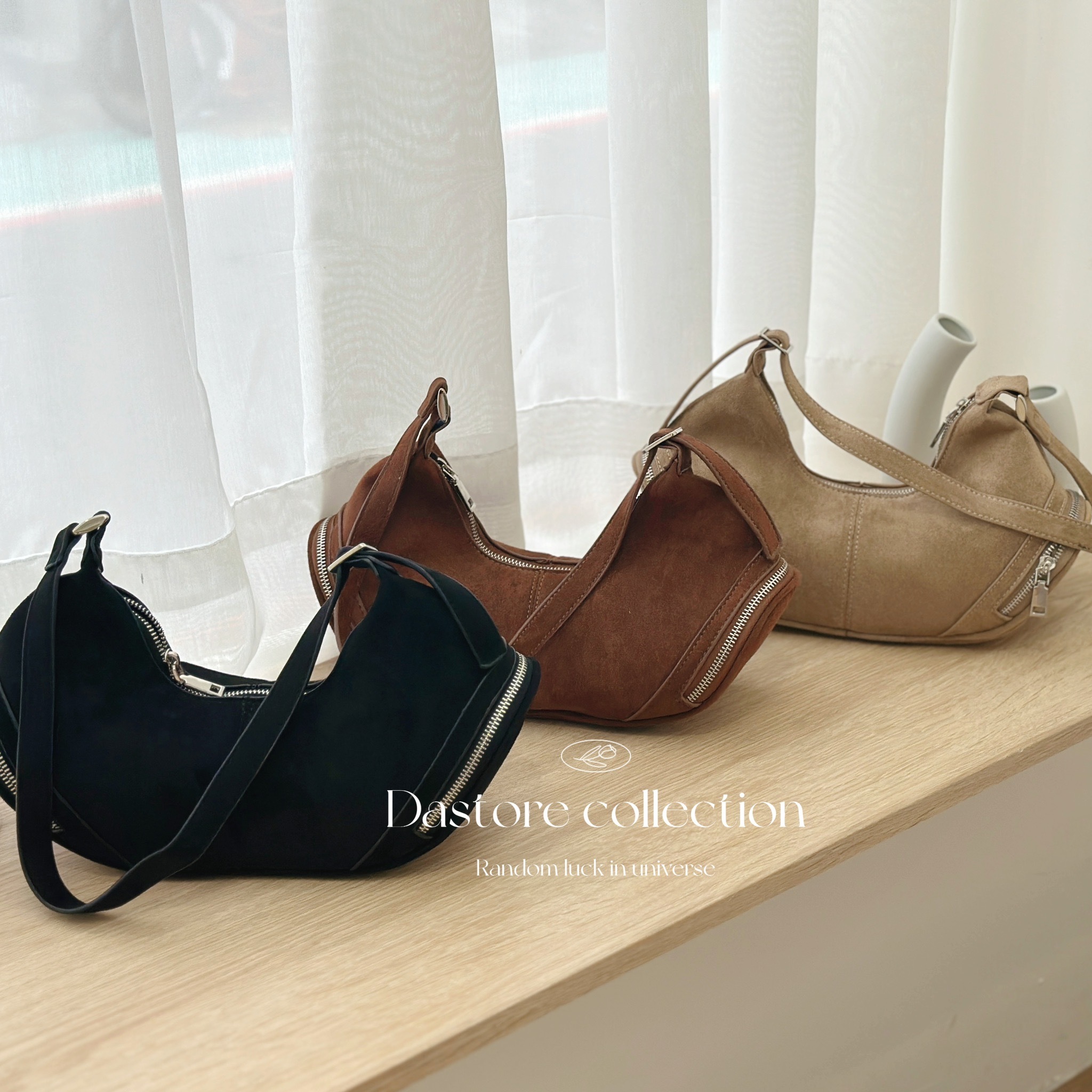 韓系質感絨布皮革包 三色