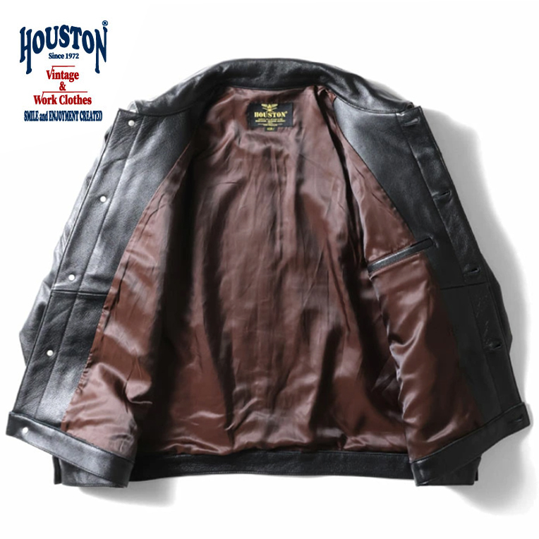 HOUSTON / ヒューストン8215 COW LEATHER TRACK JACKET / カウレザート