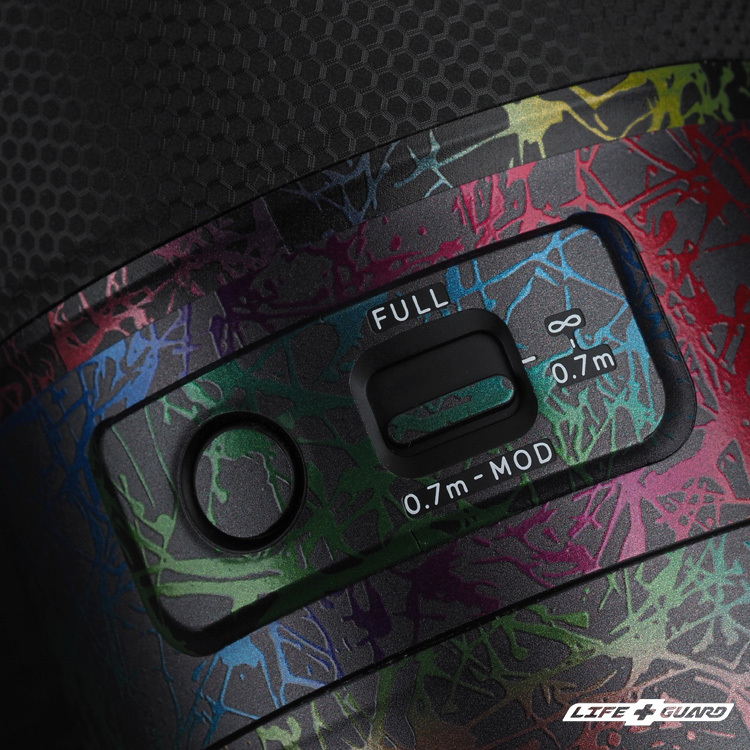 TAMRON 90mm F2.8  貼膜展示圖，LIFE+GUARD潑墨風格