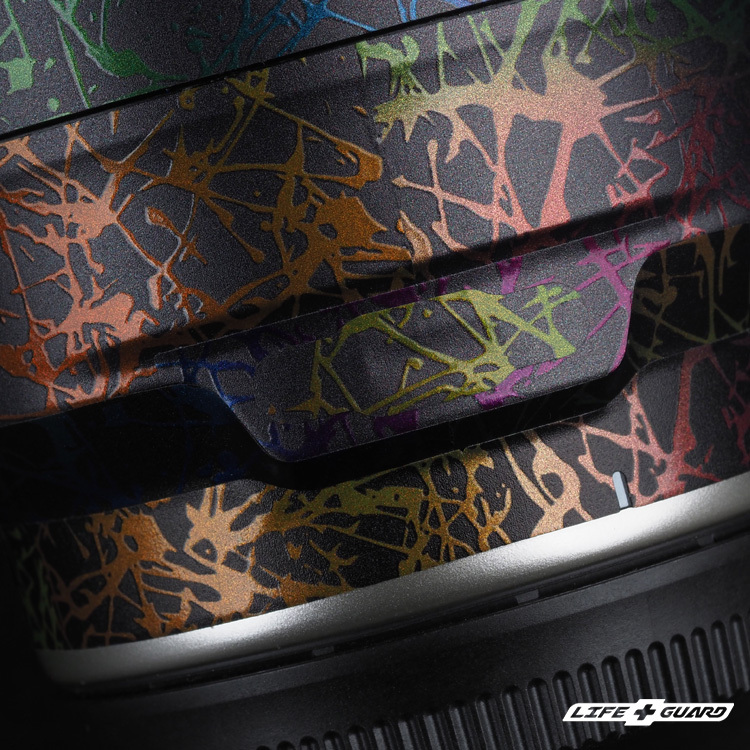 潑墨質感設計特寫，LIFE+GUARD 設計風格