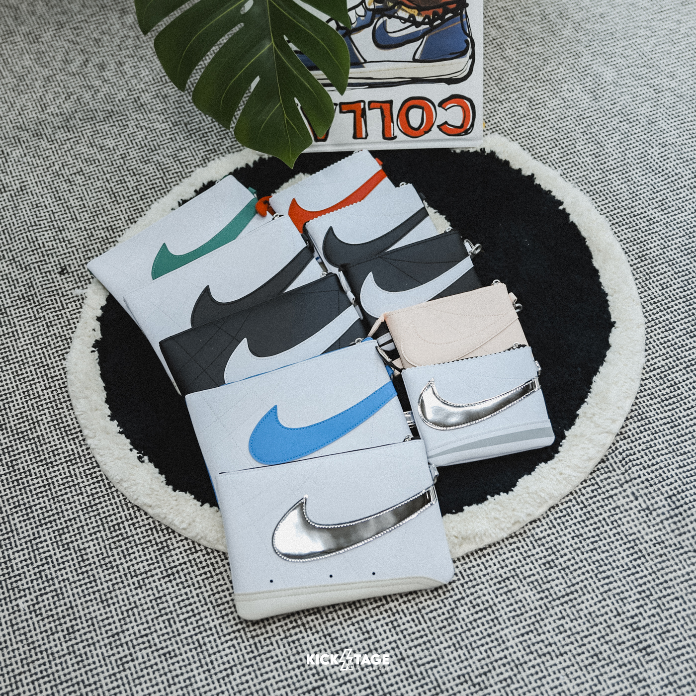 NIKE ICON CORTEZ BLAZER WRISTLET 七色 運動 休閒 皮革 拉鍊 可卸式手腕帶 手提包 手腕包【HF3606/HF3601/HQ6913/HQ6916】NIKEICON