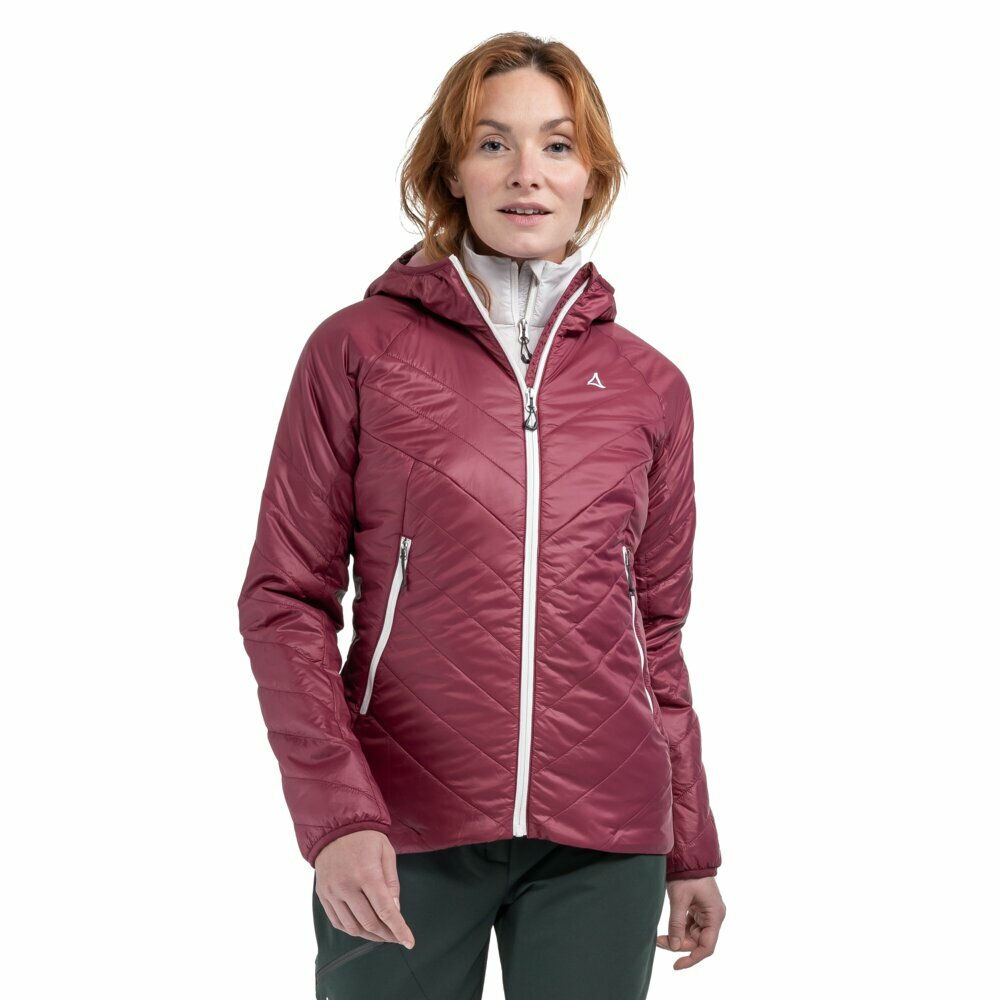 【Schoffel】女PrimaLoft 化纖防風保暖連帽外套 / 24SL20-13606-[紅、莓紫]