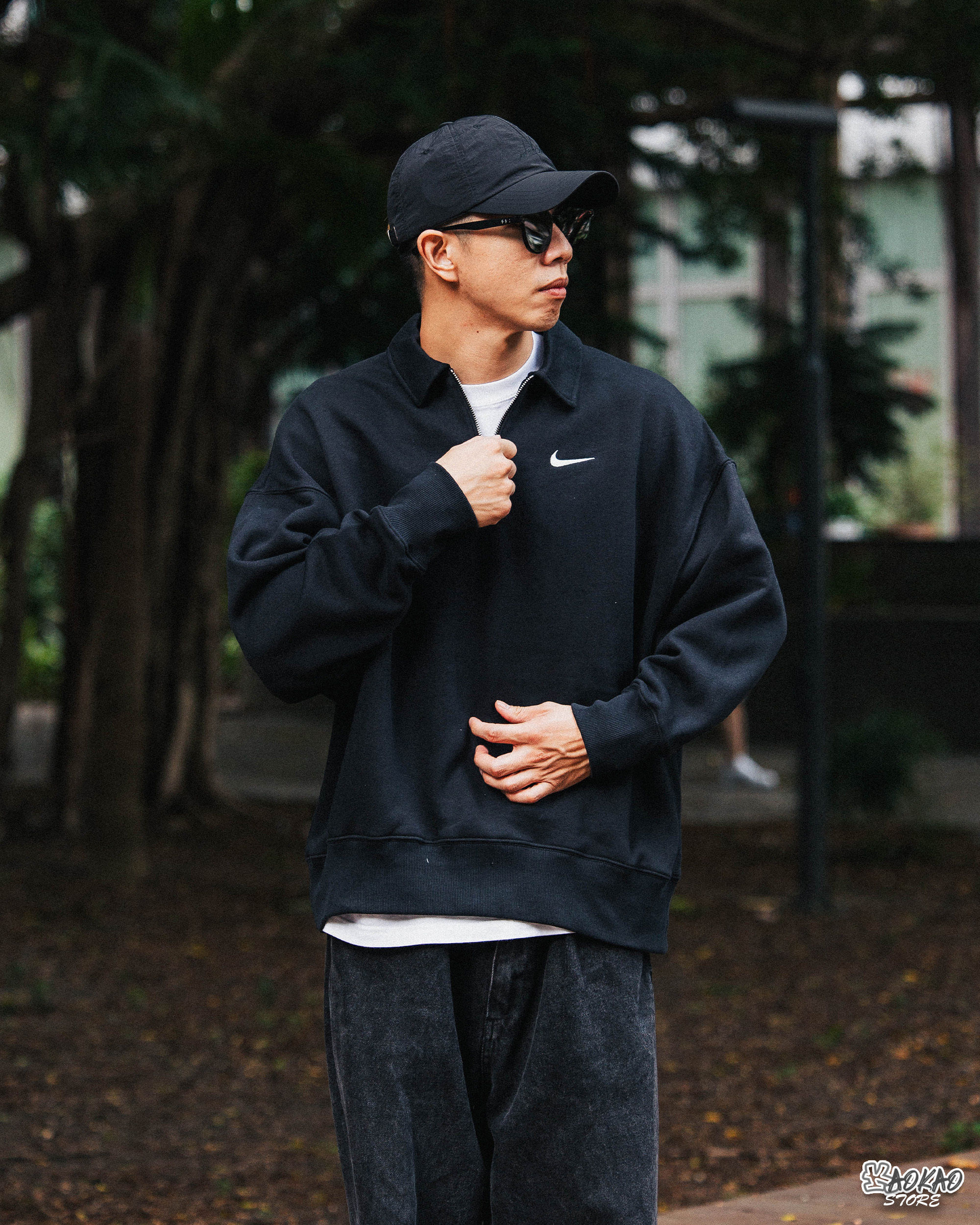 NIKE 長袖上衣 女款 運動 立領 AS W NSW【FZ3208-133/010/104】