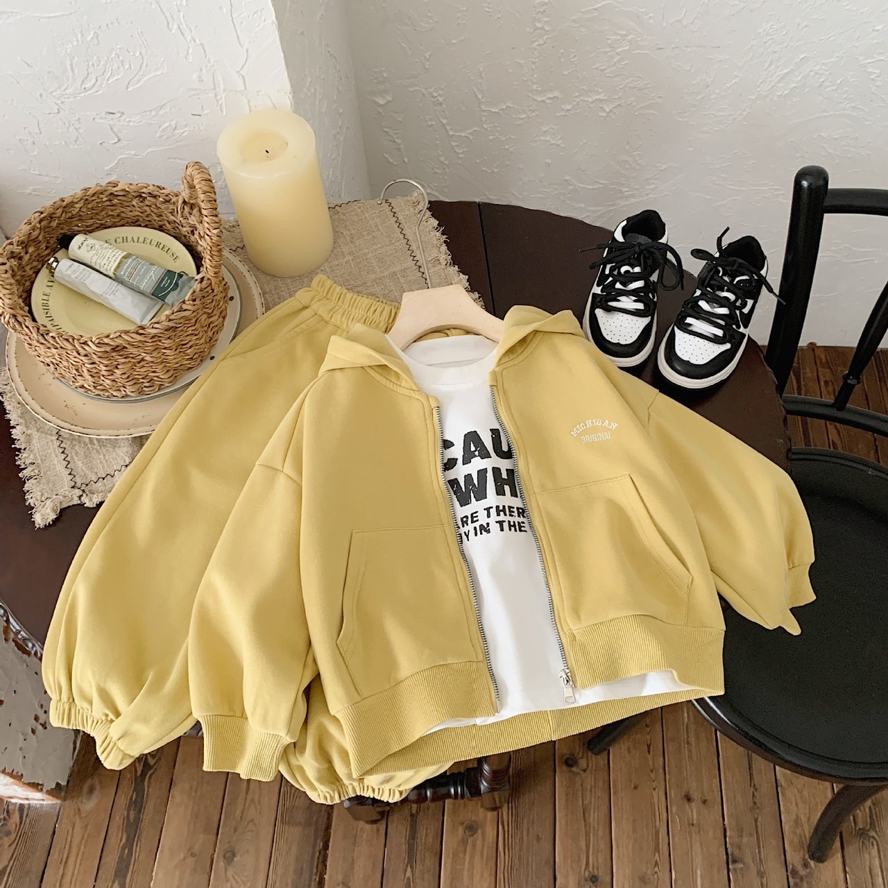 刺繡字母外套套裝