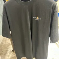 [S] ADLV BASIC LOGO PATCH T-SHIRT,BLACK, 24FWTP-SSLGBLS-BLK (SAV353)