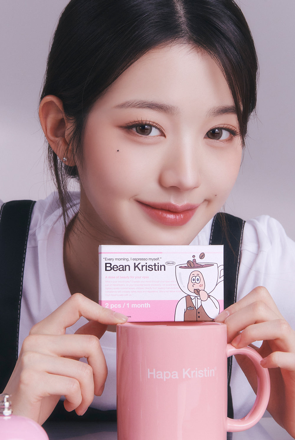 [日拋] Hapa Kristin Bean Kristin 1 Day Medium Brown 中焙棕｜彩妝隱形眼鏡｜每盒10片