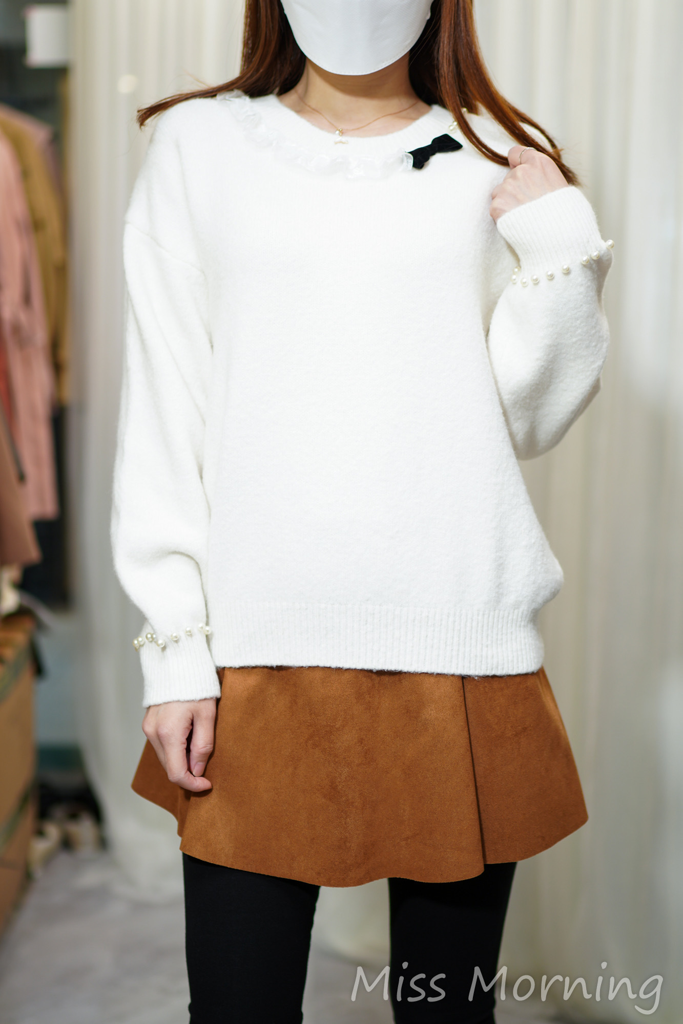 軟熟釘珠款上衣(14276)&太好襯legging連體裙(33847)