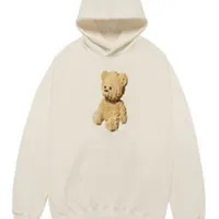 [S] ADLV BLOCK BEAR HOODIE,CREAM, 24FW-TP-HD-AW-BBH-CRM (SAV356)