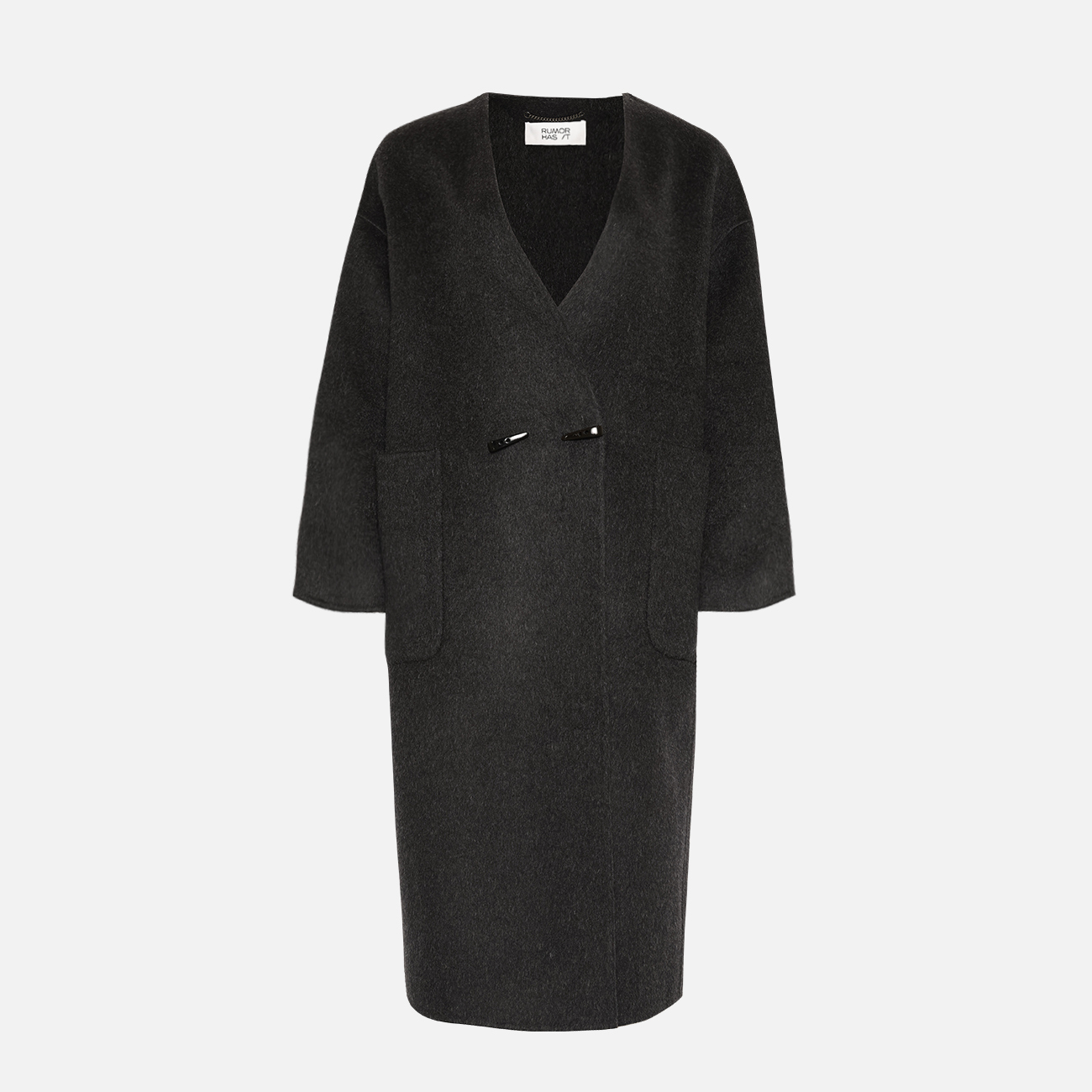 Camel Wool Limited Edition Coat-Dark Grey