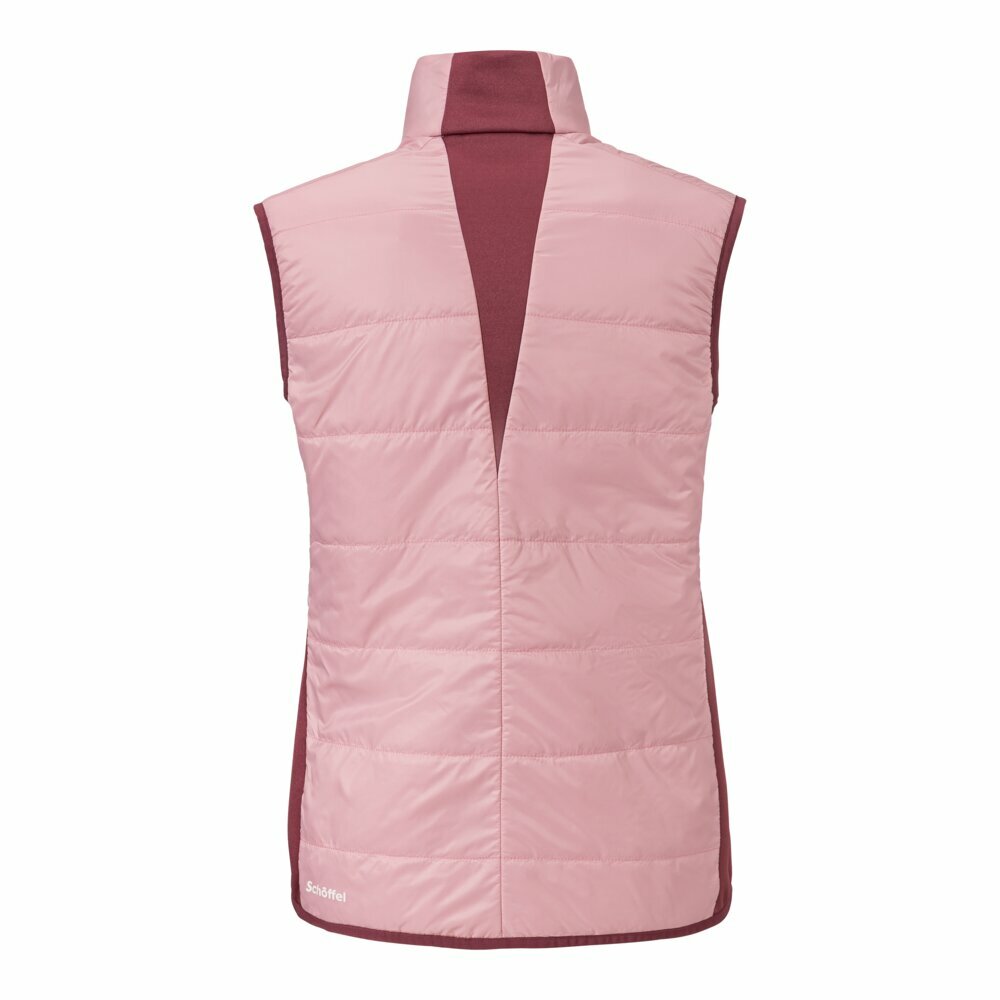 【Schoffel】女PrimaLoft化纖防風保暖立領背心  / 24SL20-13608-[粉紫拼、雪花白]