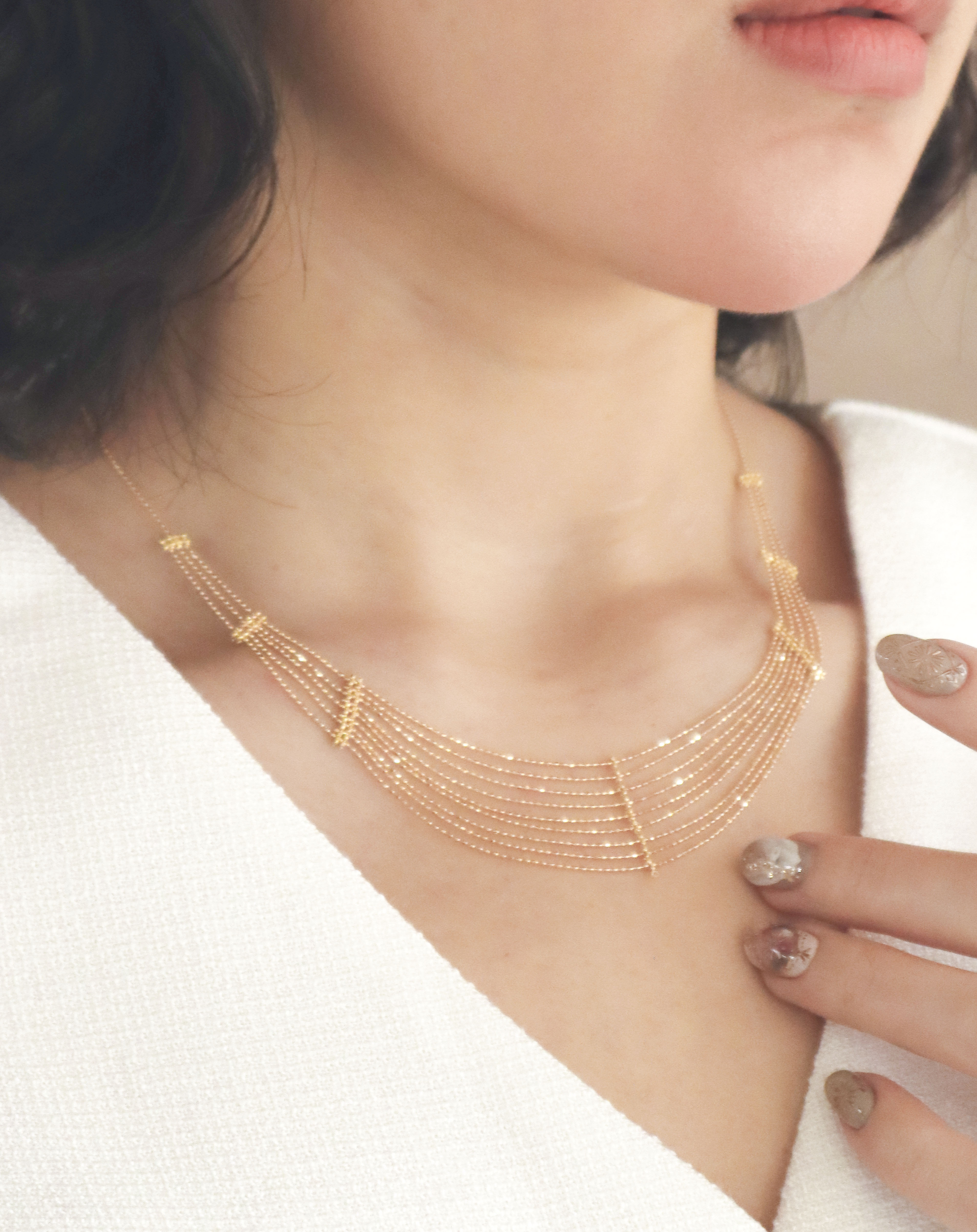 18K/日本設計款系列-層雲項鍊