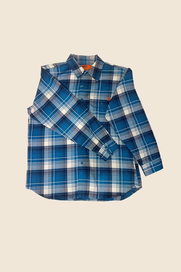 UNIVERSAL OVERALL - WORKER'S 藍色格紋襯衫