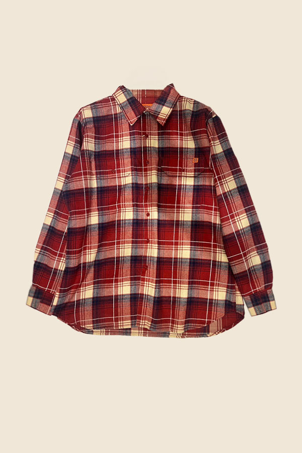 UNIVERSAL OVERALL - WORKER'S 紅色格紋襯衫