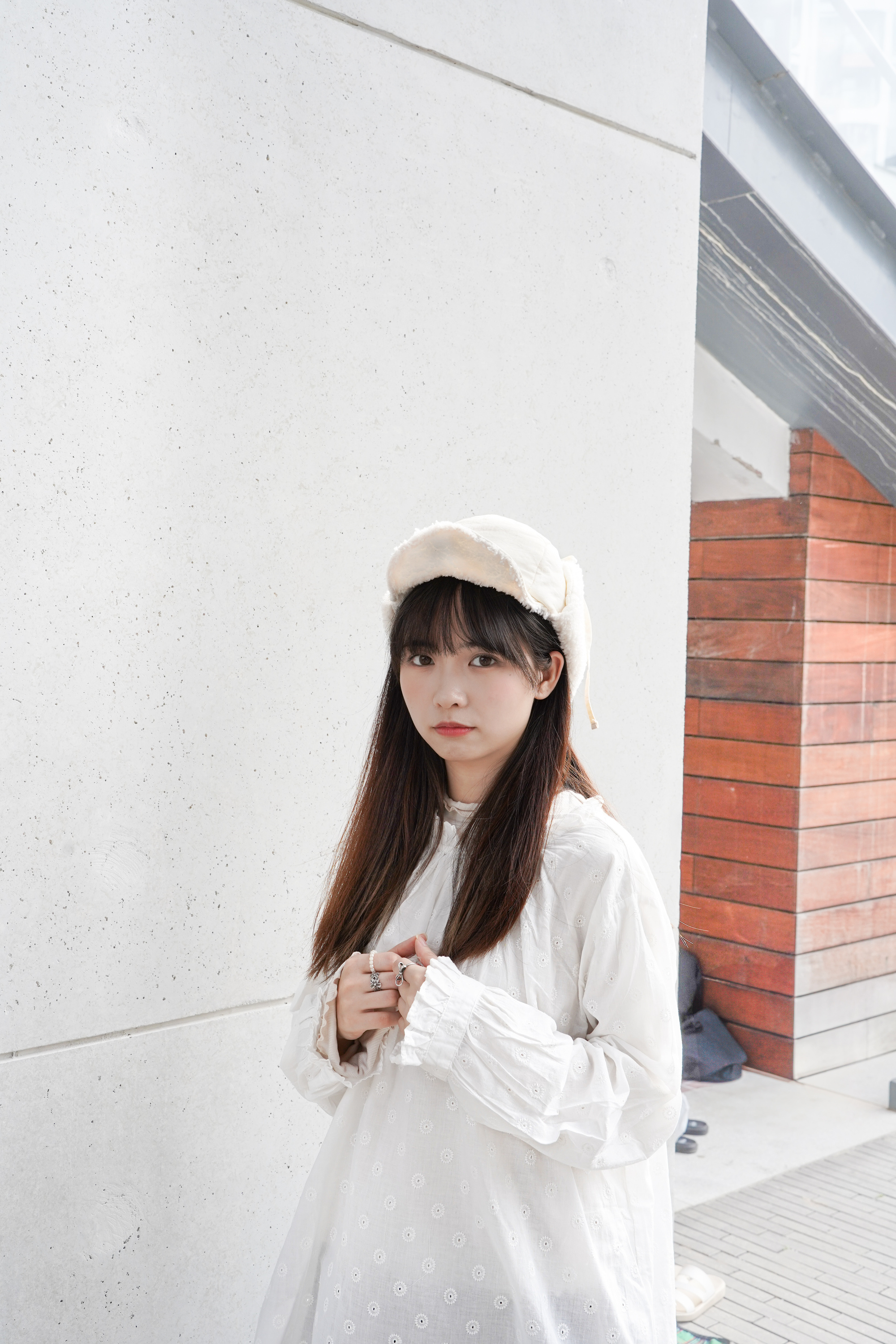 可愛感毛毛飛機帽 · 2色入