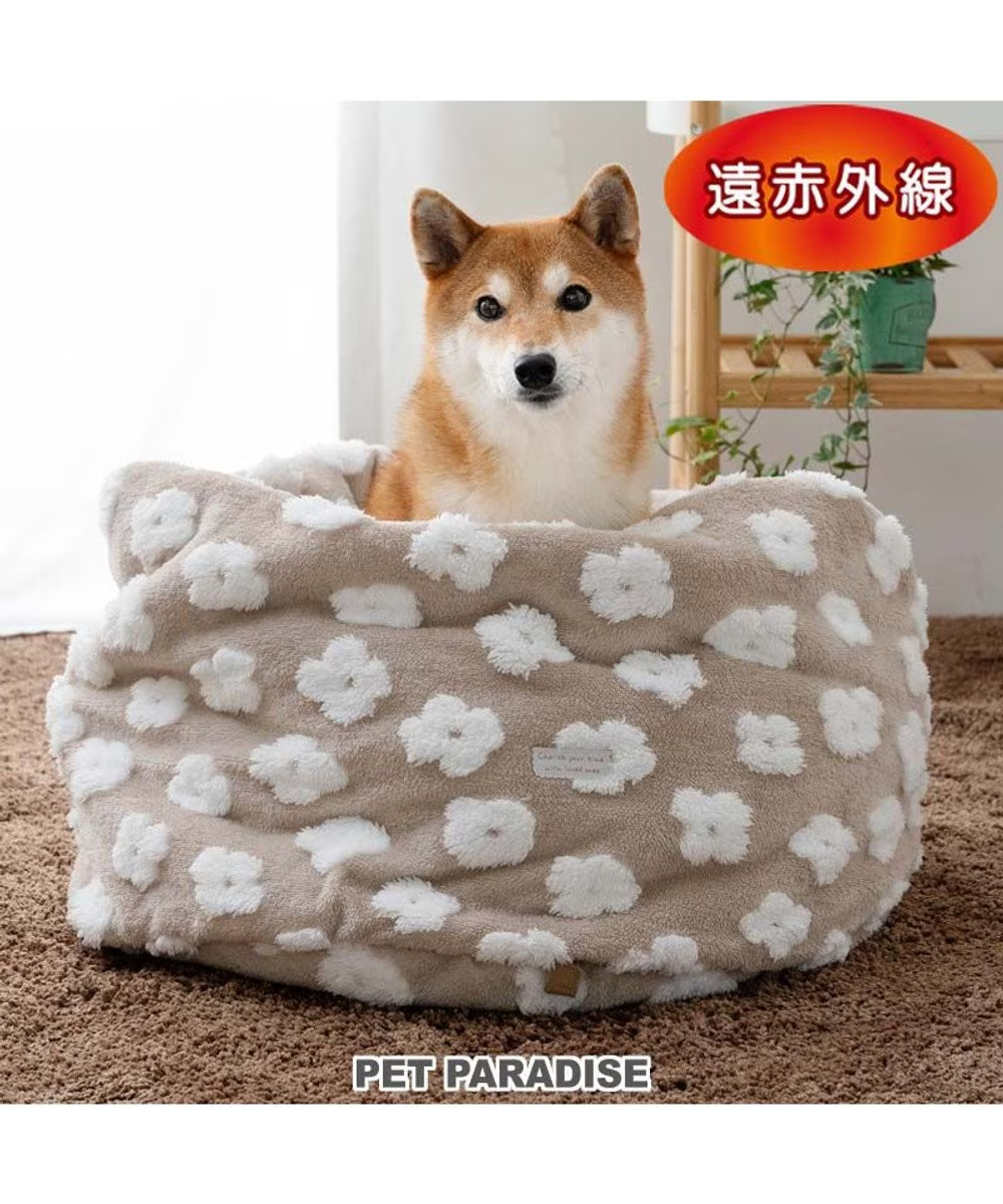 【Pet Paradise】Boa Tube Sleeping Bag - Floral <633-23791>