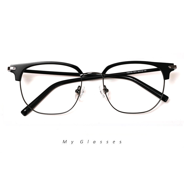 T187鈦經典半框眼鏡