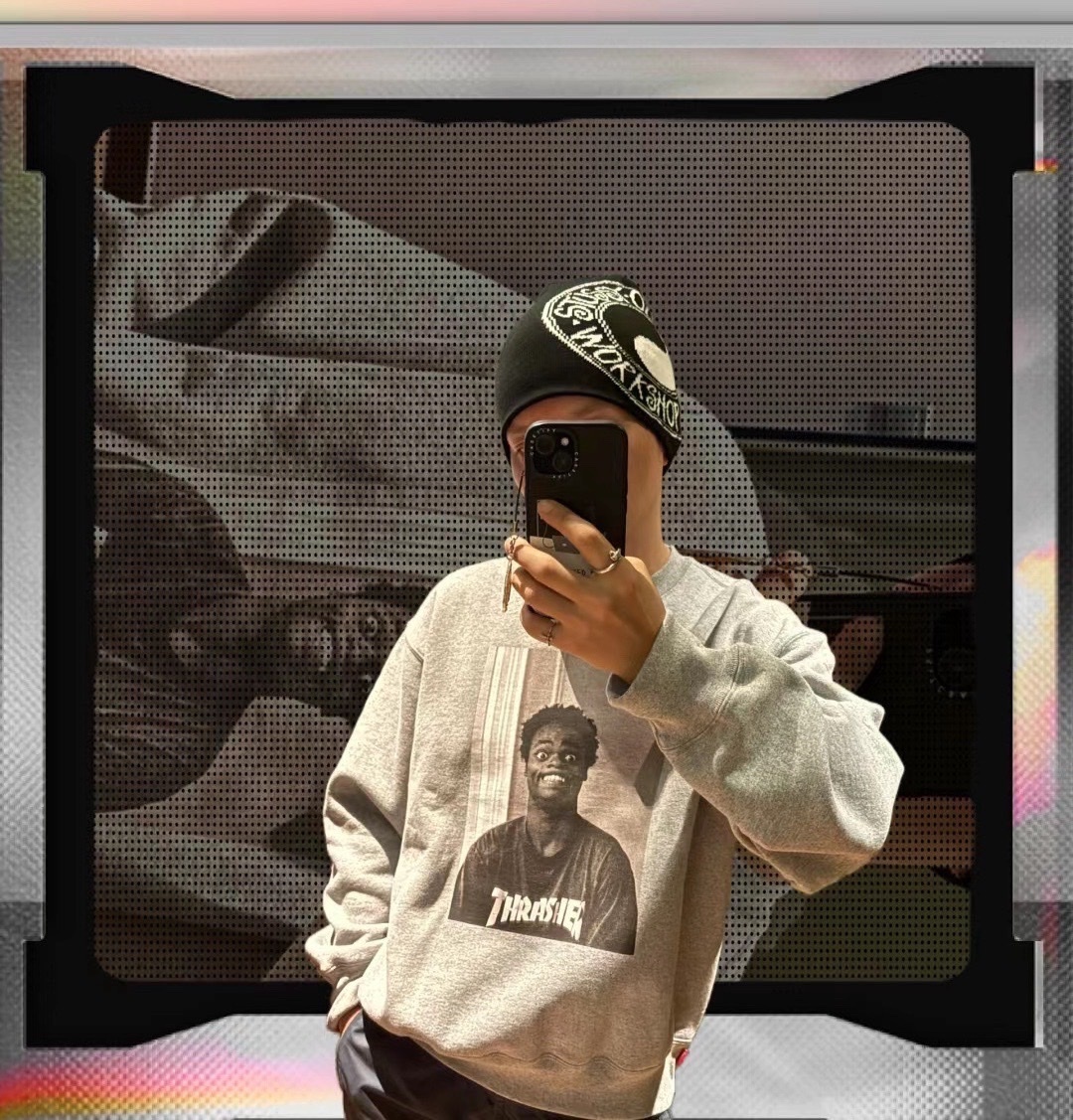 超稀有🥰SUPREME X THRASHER 聯名款 FW24 CREWNECK  圓領 大學T