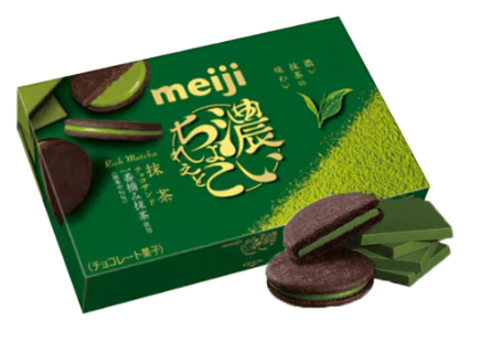 明治 濃厚抹茶朱古力夾心餅