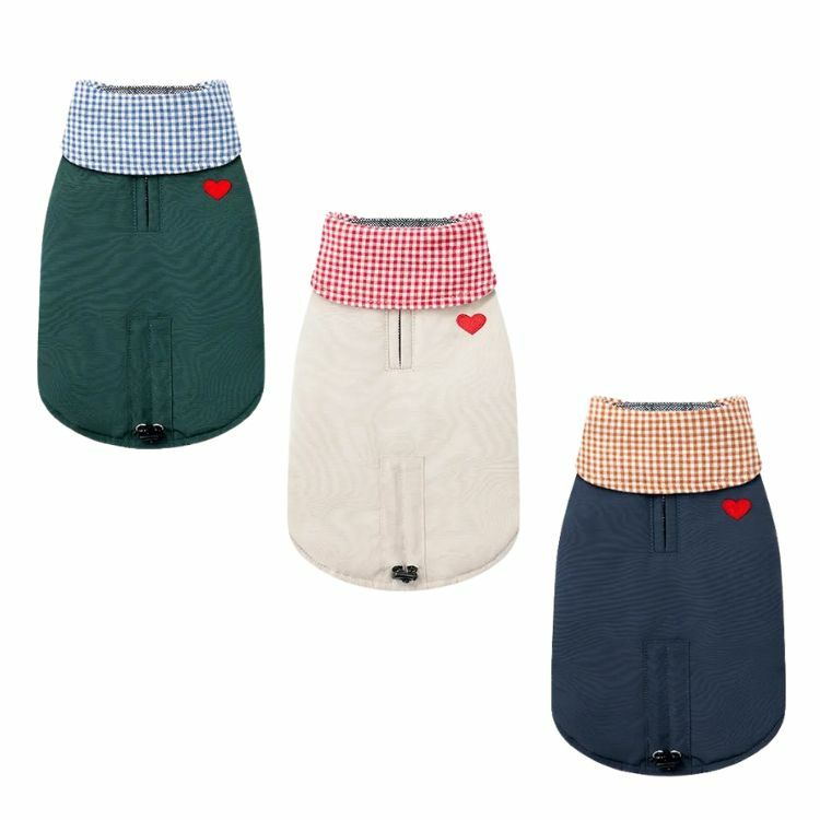 Puppy Gallery -棋盤格愛心刺繡背心2.0(三色）