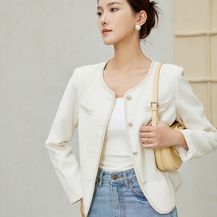 小香風金邊外套(兩色)