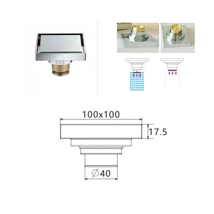 EU001 Floor Drain (Brass)