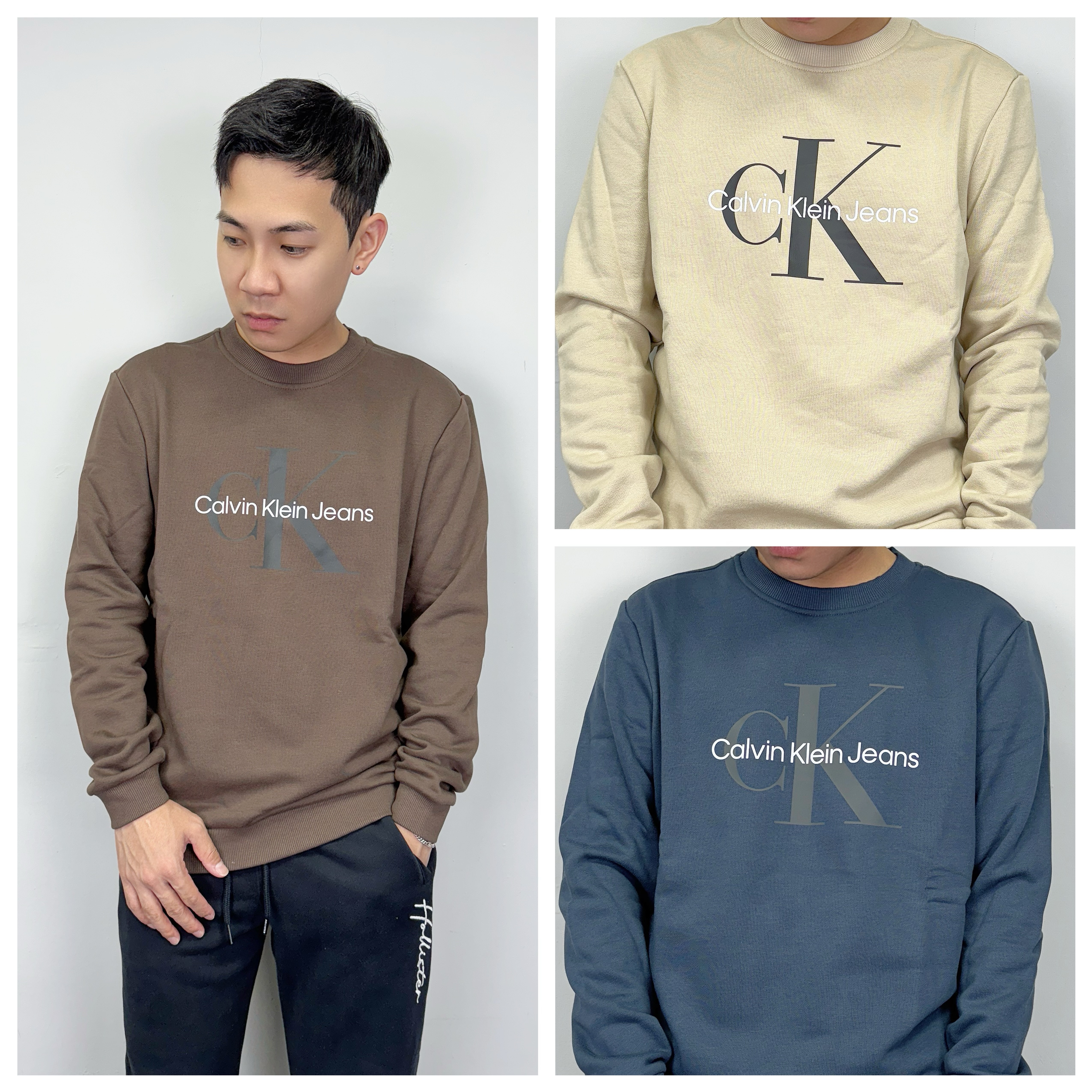 Calvin Klein CK 經典大Ck 內刷毛 大學T 長袖