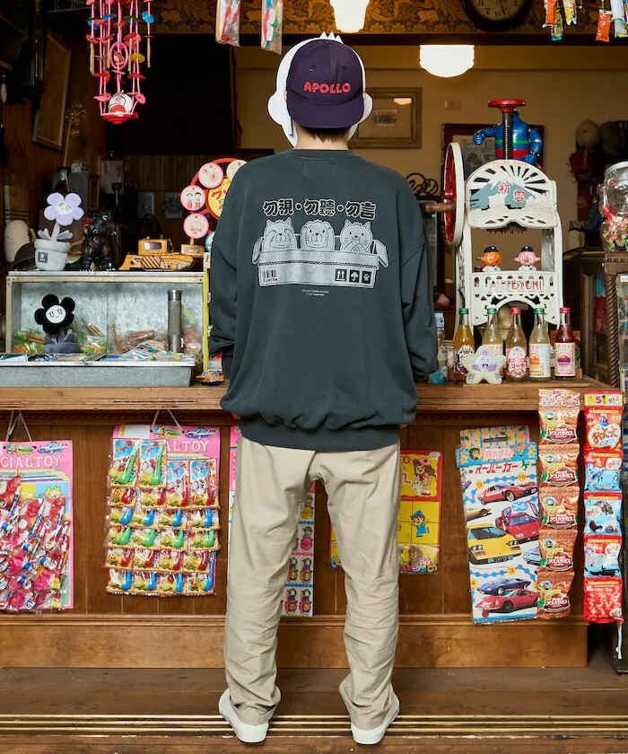 "代購" FREAK'S STORE x DUNCAN TREE WISE CATS SWEAT 三隻貓 大學踢