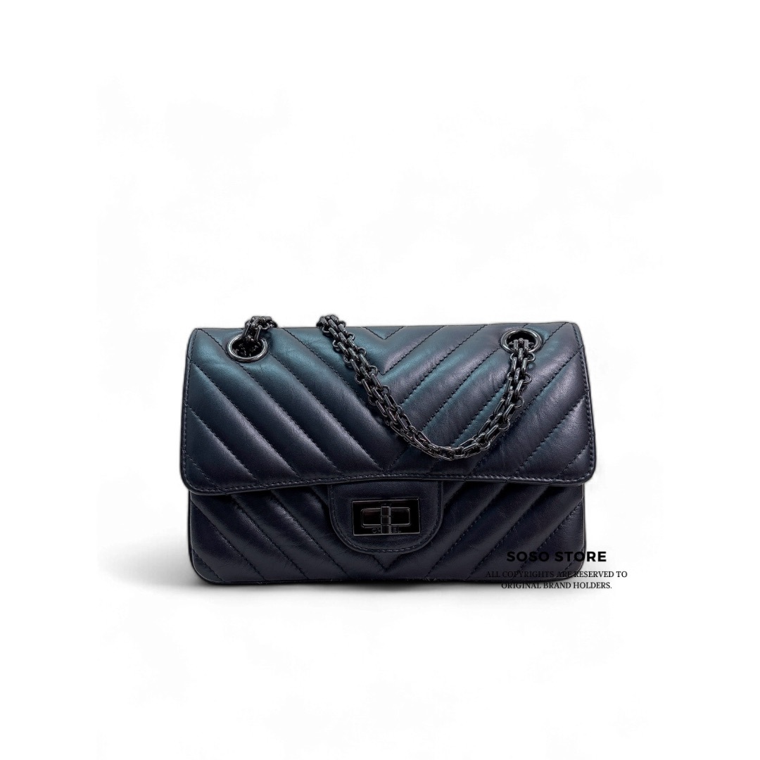 Chanel 2.55 Mini So Black - Black / Bhw