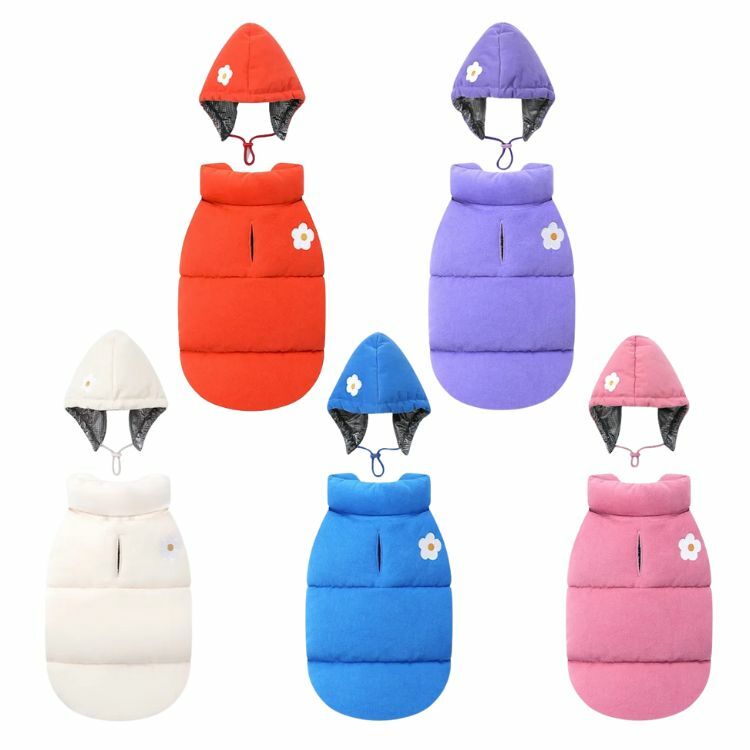 Puppy Gallery -復古小花含帽背心2.0(五色）