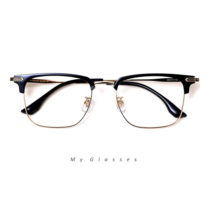 T188鈦經典半框眼鏡