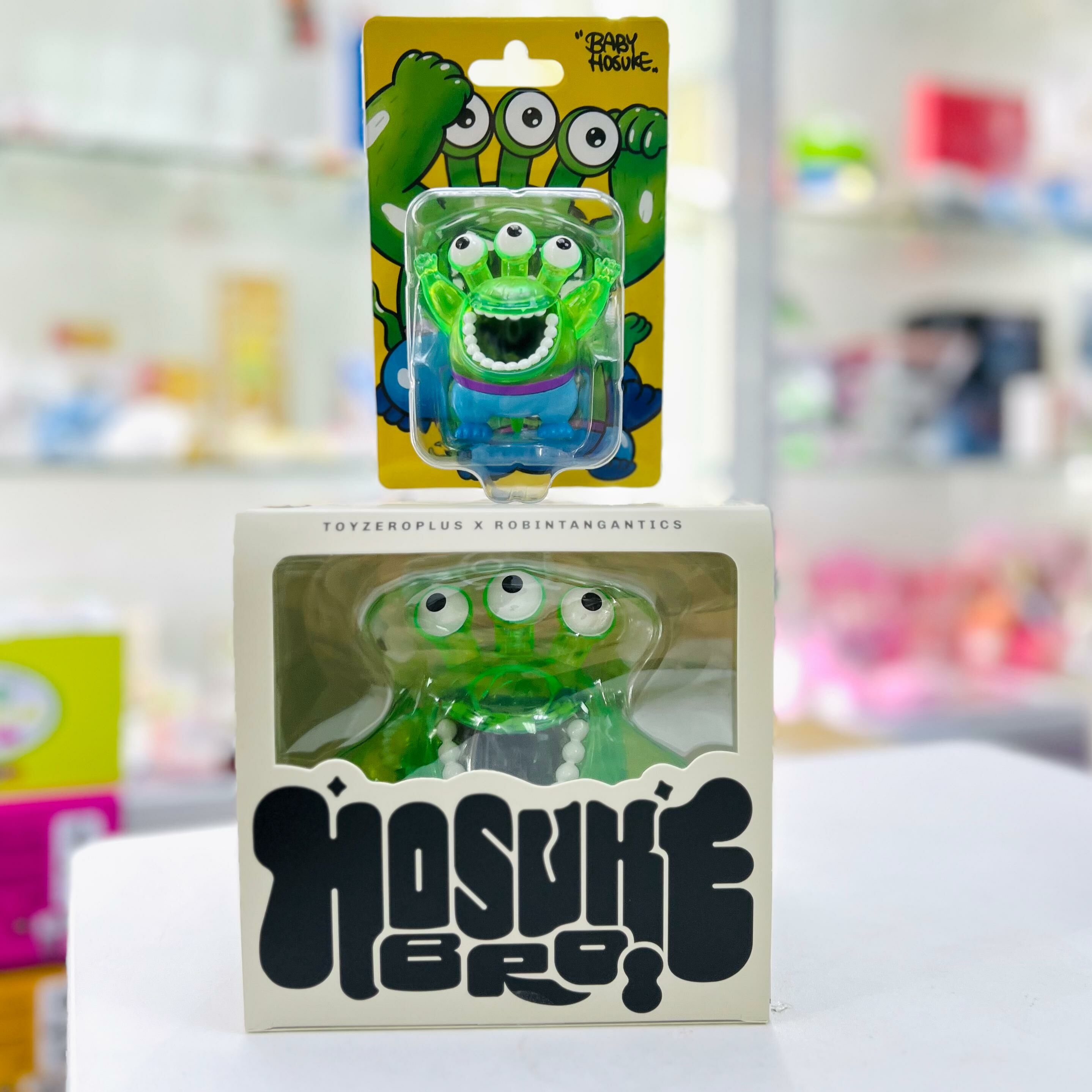 (Set Of 2)Fluorescent Green Hosuke Bro & Baby Hosuke Set