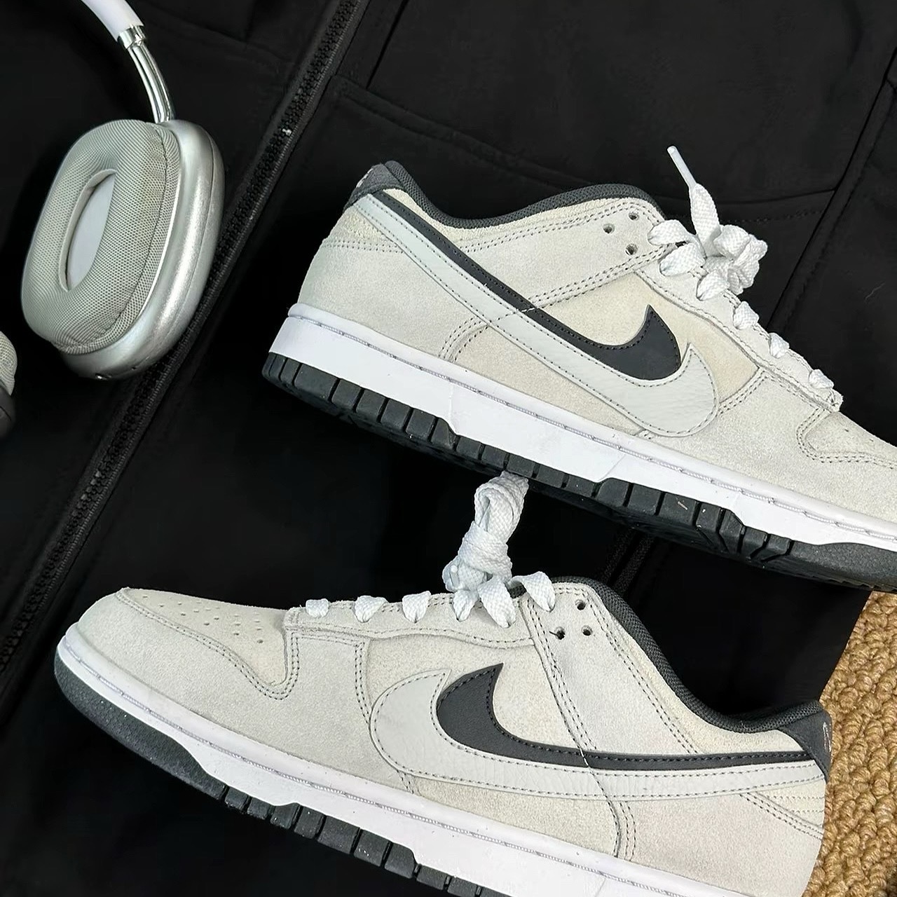 Nike Dunk Low 85 雙勾 解構 麂皮 黑灰米白 HV1800-101