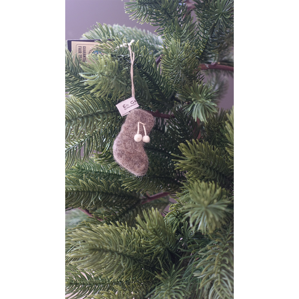 丹麥Gry&Sif 聖誕掛飾-Boots Grey(13121)